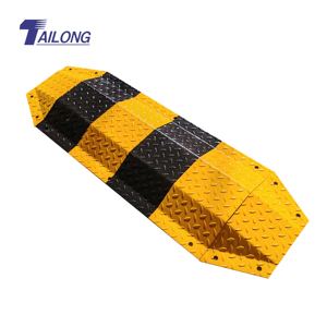 <span class=keywords><strong>Vente</strong></span> chaude en Australie : Rabattement de vitesse routier robuste en acier jaune-noir, barrière de circulation pour une sécurité accrue - Product Image 2