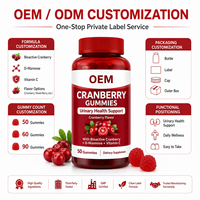 Gummies de Canneberge OEM pour la Santé Urinaire – Soutien aux Voies Urinaires pour Adultes avec D-Mannose et Vitamine D3 – Marque Privée