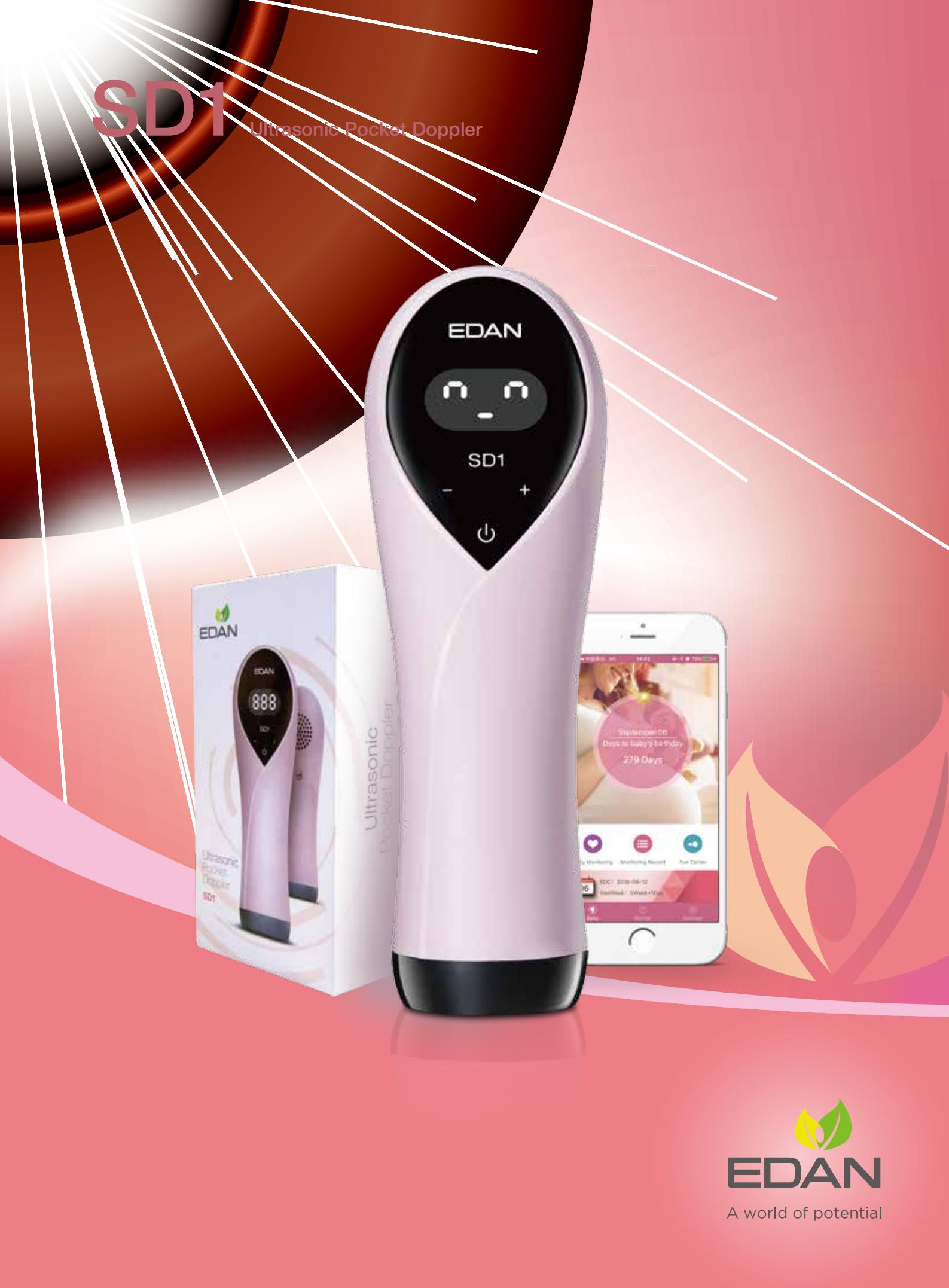 Monitor cardíaco fetal ajustable de venta de fábrica