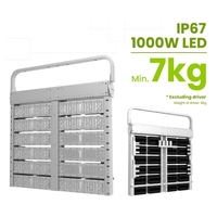 Luz LED de Grúa de 1000W, Proyección de Larga Distancia, Luz de Torre para Construcción, Puerto, Mástil Alto, Clasificación IP67