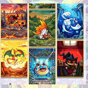 Cartes Pokémon à collectionner, mini-cartes peintes à la main, boîte mystère, première édition, jeux Game Boy, boîte en métal pour cartes, jeu de société - Product Image 4