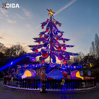 Manège volant Arbre de Noël 8 cabines 32 places, contrôlé par le pilote, pour attractions touristiques et zones panoramiques