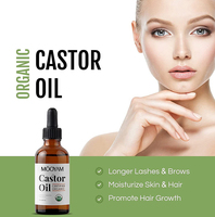 Kit de soin capillaire à l'huile de ricin pure pressée à froid à 100 %, hydratant pour la peau et les cheveux, huile de ricin pour la croissance des cheveux, des cils et des sourcils