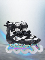 Patins à roulettes de sport d'extérieur à 4 roues en fibre de carbone pour adultes Luo Shen avec freins YQ-S9 165 mm de largeur Emballage et logo personnalisés