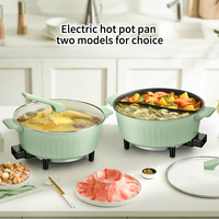 Poêle électrique carrée en aluminium moulé sous pression pour hotpot chinois, antiadhésive, norme CE, 6 L