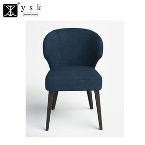 Hotel estilo francés <span class=keywords><strong>restaurante</strong></span> de madera silla tapizada de cuero negro sillas de comedor - Product Image 5