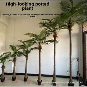 Bán Buôn Lớn Đẹp Nhân Tạo Dừa Cây Hướng Dương Phong Cách Trong Nhà/Ngoài Trời Màu Xanh Lá Cây Nhựa Cảnh Quan Trang Trí Phục Sinh - Product Image 2