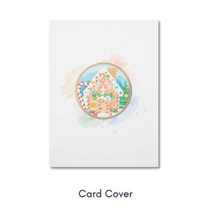 Cartes 3D Pop-up Maison en Pain d'Épices, Design de Noël avec des Sucettes en Forme de Canne à Sucre pour la Magie de Noël, <span class=keywords><strong>Carte</strong></span> de Noël Cadeau - Product Image 4