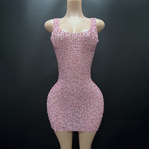 Novance Y2507-UG Prodotti Più Venduti 2024 Abiti da Club <span class=keywords><strong>Sexy</strong></span> <span class=keywords><strong>Abbigliamento</strong></span> Femminile di Lusso con Glitter e Diamanti - Product Image 1