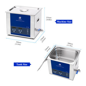 10L chauffé à ultrasons bijoux nettoyant minuterie numérique injecteur DPF bijoux métal carburateur ultrasons nettoyant dégraissage - Product Image 3