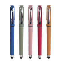BECOL Vente en gros Stylo signature haut de gamme Stylo encre gel multifonction Logo personnalisé Stylo gel en plastique avec stylet et support pour téléphone