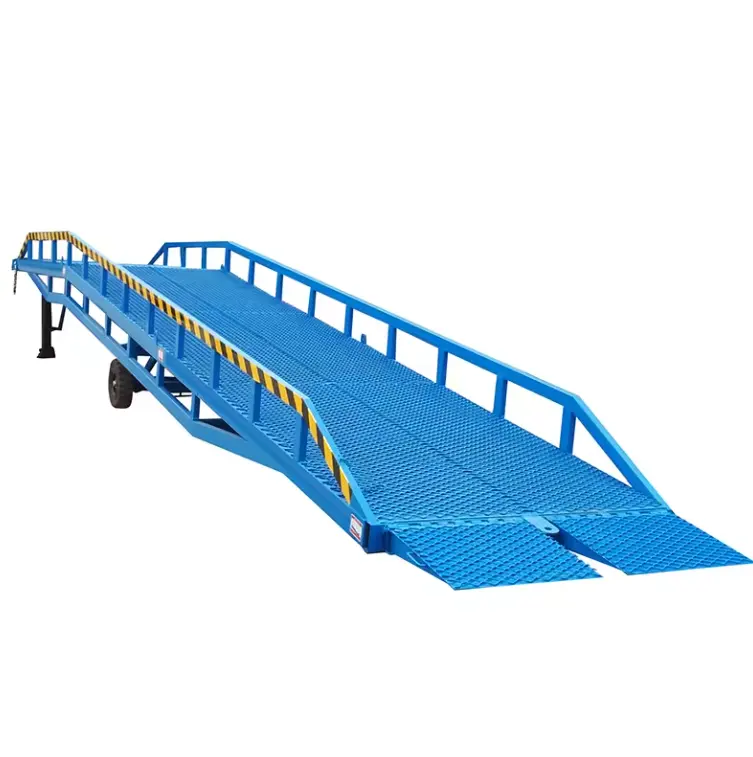 4t 6t 8t 10t dock to ground ramp container ramp dock leveler towable loading mobile hydraulic dock ramp free shipping
