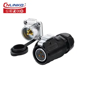Cnlinko female male 3 pin automotive welding cable connector industrial plug and socket Circular Power Connectors