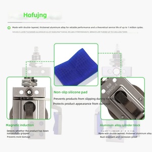 Mini Pinza Neumática Robótica de 25 a 85 mm, Pinza de Cuatro Mandíbulas con Funda de Goma para Sistema de Automatización - Product Image 2