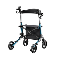 Déambulateur-panier de courses Zuowei ZW8740 en gros pour personnes âgées, pliable, portable, avec siège, capacité de 136 kg, rééducation
