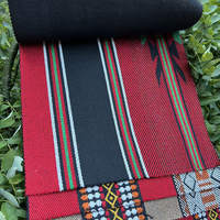 Échantillon gratuit de tissu de canapé arabe du fournisseur d'usine tricot Jacquard tapisserie d'ameublement 100% polyester uni