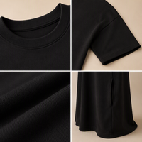 Abaya T-shirt surdimensionnée 100 % coton personnalisée pour femme musulmane, longueur ras du sol, coupe ample, robe modeste, vente en gros, sur commande