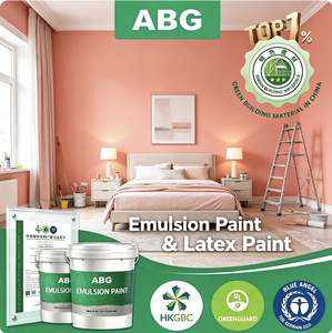 Peinture à l'émulsion de latex satiné lavable, peinture à base d'eau pour la rénovation des murs des vieilles maisons - Product Image 1