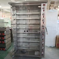 Rôtisserie commerciale verticale 3/6/9 à rouleaux, rôtissoire électrique pour poulet