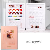 Kartu Warna Gel Kuku Mata Kucing Akrilik Berkualitas Tinggi Template Dekorasi Seni Kuku Premium Set Mudah Diaplikasikan DIY
