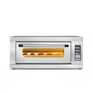 Four à pâtisserie électrique à vente chaude, chauffe uniformément, résistant aux hautes températures, 3200W, contrôle numérique, machinerie de boulangerie commerciale pour le <span class=keywords><strong>pain</strong></span> - Product Image 2
