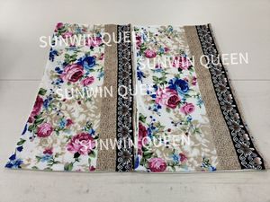 Ensemble de couette d'hiver en sherpa Borrego moderne à motif végétal, taille King, 5/7 pièces, personnalisable, avec rideaux et taie d'oreiller, vente chaude - Product Image 4