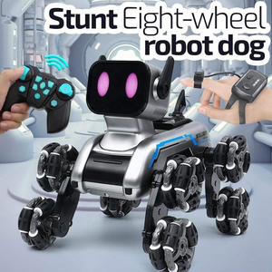 4drc Hot Bán 8 Bánh Xe Đài Phát Thanh Điều Khiển Con Chó <span class=keywords><strong>Robot</strong></span> Đồ Chơi Điều Khiển Từ Xa Con Chó Đồ Chơi 2.4G Xem Tay Cử Đơn Cử Cảm Biến Diễn Viên Đóng Thế <span class=keywords><strong>RC</strong></span> Xe Đồ Chơi - Product Image 2