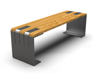 KAVASS Moderne Straßen möbel im Freien 1,5 m Merbau Hartholz Langlebig Umwelt freundlich Wasserdicht Holzbank Edelstahl rahmen - Product Image 6