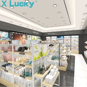 Joyería de nivel 2 de la caja de papel de Pusher para producto Rack Sephora cosmética de vidrio de pantalla caso belleza estante de la tienda - Product Image 3