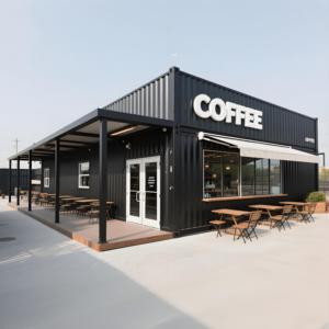 Bureau et magasin modulaires <span class=keywords><strong>de</strong></span> luxe en conteneurs d'acier avec design écologique, solutions rapides d'installation pour kiosques <span class=keywords><strong>de</strong></span> café - Product Image 2