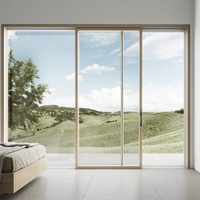Ventanas y Puertas de Aluminio TOMA China, Puerta Corredera de Vidrio con Marco de Aluminio, Puerta de Doble Acristalamiento