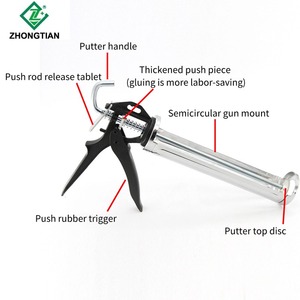 <span class=keywords><strong>Pistola</strong></span> per Colla Siliconica <span class=keywords><strong>Professionale</strong></span> a Doppio Componente, Applicatore per <span class=keywords><strong>Silicone</strong></span> per Scanalature - Product Image 5