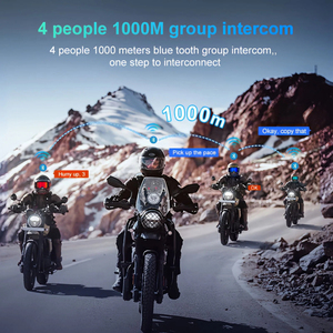 Casco de Motocicleta Y5X para Compartir Música con Auriculares, Impermeable, a Prueba de Polvo, Intercomunicador para 4 Personas, Cancelación de Ruido, Radio FM - Product Image 5