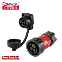 CNLINKO 20A 14-12AWG prise de courant connecteur à 3 broches connecteur d'alimentation électrique étanche IP68