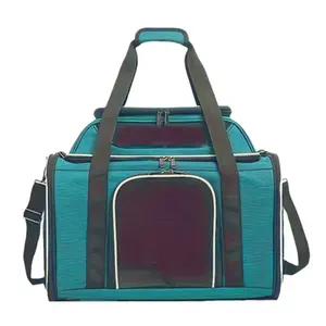 Taşınabilir havayolu onaylı köpek ve kedi taşıyıcı çanta yumuşak taraflı küçük hayvanlar için yürüyüş için yavru seyahat çantası evcil hayvan taşıyıcı - Product Image 2