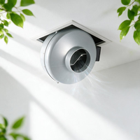 Ventilateur de ventilation en ligne en plastique 325 CFM pour système de ventilation CVC