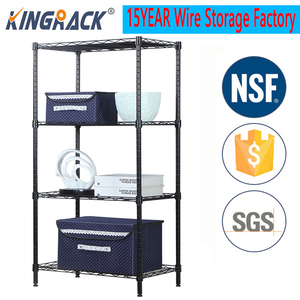 4-Layer Heavy Duty <span class=keywords><strong>DIY</strong></span> Storage Wire Shelf Industrial <span class=keywords><strong>Rack</strong></span> Chrome Plating Revestimento Em Pó Personalizado OEM Factory <span class=keywords><strong>Rack</strong></span> Storage - Product Image 2