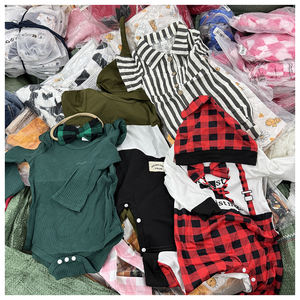 Liquidación: Peleles nuevos para bebé niña, ropa usada, ropa de caja rara, ropa de bebé barata, mono de bebé con cremallera a la moda. - Product Image 3