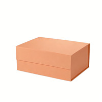 Boîtes cadeaux magnétiques vides A5 peu profondes pour l'emballage de vente au détail en carton avec estampage et impression à disparition en stock