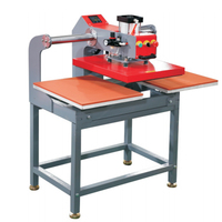 Machines de vêtements d'imprimantes de sublimation de transfert de chaleur approuvées de la CE deux stations 40x60 pour l'impression de mauvais vêtements de T-shirt