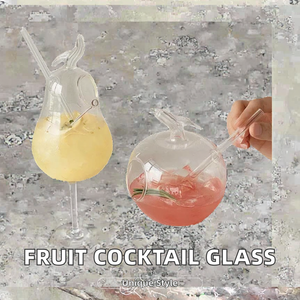 Bicchiere da Vino a Forma di Frutta <span class=keywords><strong>Mr</strong></span> Panda, Creativo per Cocktail e Bevande Fredde, Design Molecolare, Capacità 130ml/410ml, Vetro Senza Piombo - Product Image 2