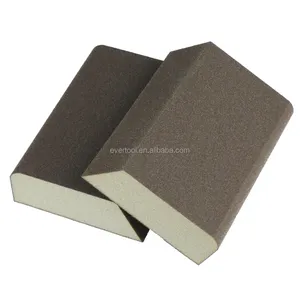 EVERTOOL Medium Grit Hand Sanding Sponge Block Abrasive Angled Sanding Sponge