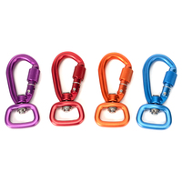4KN 7075 alliage petite vis verrouillage métal Mini mousqueton Clip mousqueton pour laisse de chien