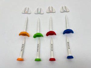 ゴルフティー35-55mm FSTブランドモデル,バルクパッケージ射出成形プリントホワイト - Product Image 2