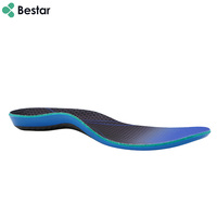Semelles sportives en fibre de carbone avec soutien de la voûte plantaire, antichoc, retour d'énergie à fort impact, protection contre les blessures, ne gèlent pas les chaussures, lot de 2