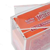Vente flash : Boîte de collection en acrylique avec revêtement UV de 6 mm d'épaisseur, boîte de collection ETB, cadeau pour collectionneurs, magnétique N52, empilable