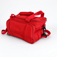 Sac isotherme anti-fuite avec doublure en aluminium, double fermeture éclair, bandoulière amovible et compartiment intérieur en maille pour le déjeuner des enfants et les pique-niques