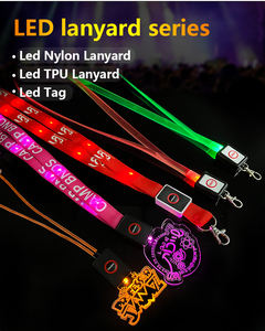 Оптовая продажа Longstargift: индивидуальный заказ, OEM, ODM — светящийся шнурок из ТПУ и нейлона с <span class=keywords><strong>LED</strong></span>-подсветкой для концертов и дистанционного управления - Product Image 3