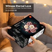 2026 Bouquet Building Blocks Mainan Konstruksi 40-Piece DIY Blok Bunga Plastik Uniseks Hadiah Hari Valentine Tahun Baru