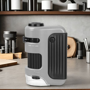 पोर्टेबल मिनी पॉकेट मैग्निफायर 60x माइक्रोस्कोप यूवी एलईडी लाइट के साथ - Product Image 2